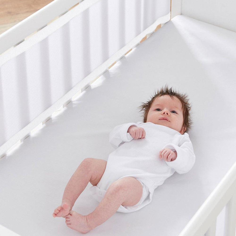 Purflo Breathable Cot Wrap - Soft White-Cot Bumpers- | Natural Baby Shower