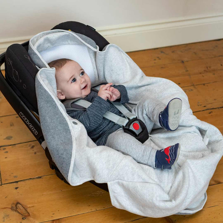 Purflo Cosy Wrap Travel Blanket - Minimal Grey-Car Seat Inlays- | Natural Baby Shower