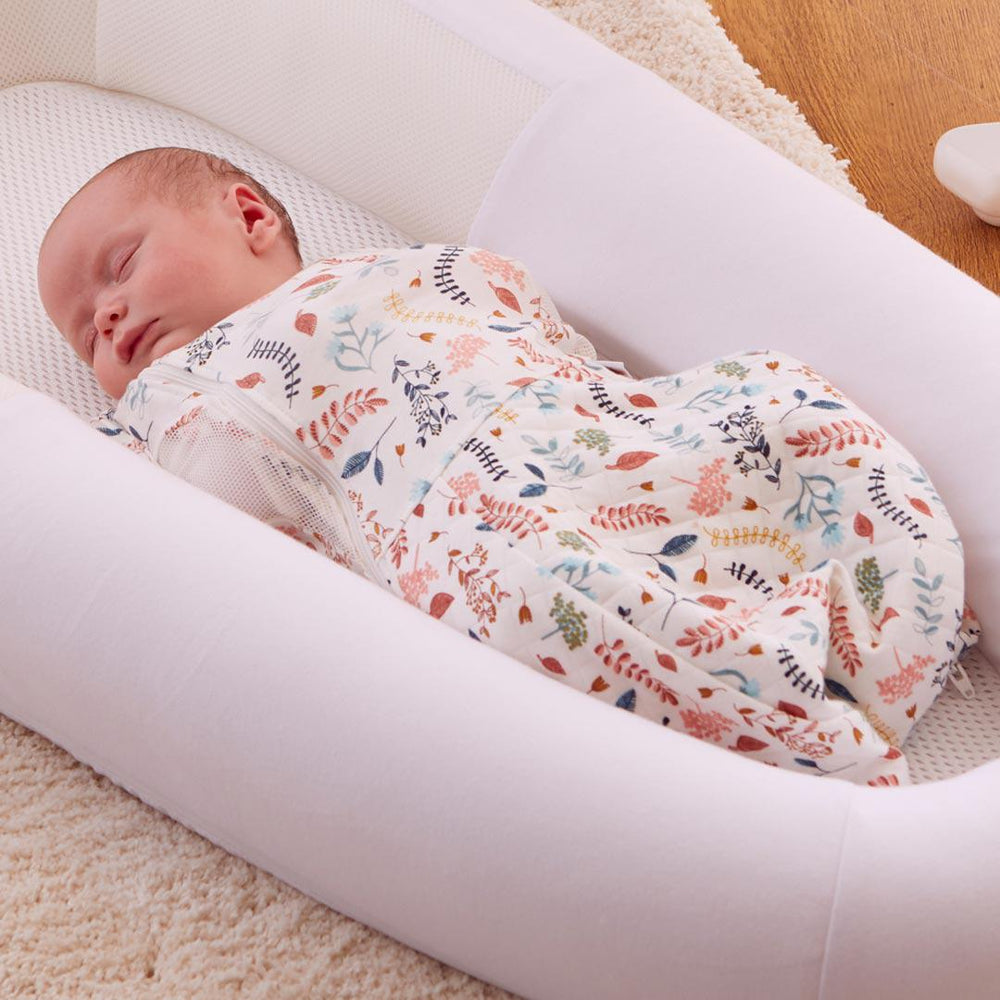 Purflo Swaddle To Sleep Bag - Botanical - TOG 2.5-Sleeping Bags-Botanical-0-4m | Natural Baby Shower