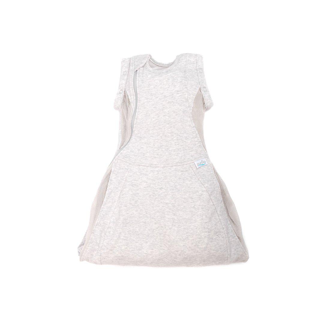 Purflo Swaddle To Sleep Bag - Minimal Grey - TOG 0.5-Sleeping Bags-Minimal Grey-0-4m | Natural Baby Shower