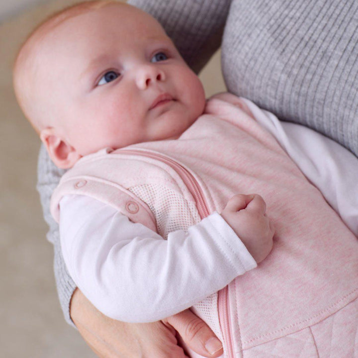 Purflo Swaddle To Sleep Bag - Shell Pink - TOG 2.5-Sleepsack Swaddles-Shell Pink-0-4m | Natural Baby Shower
