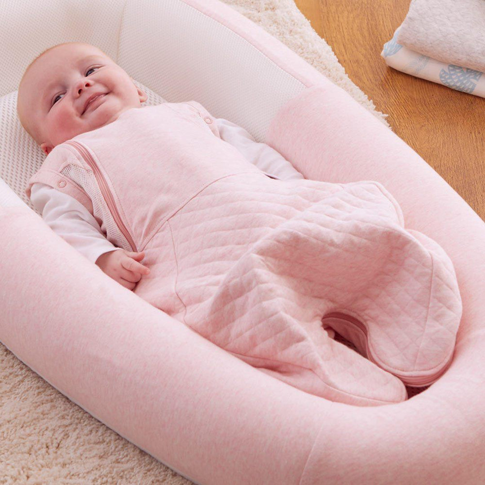 Purflo Swaddle To Sleep Bag - Shell Pink - TOG 2.5-Sleepsack Swaddles-Shell Pink-0-4m | Natural Baby Shower