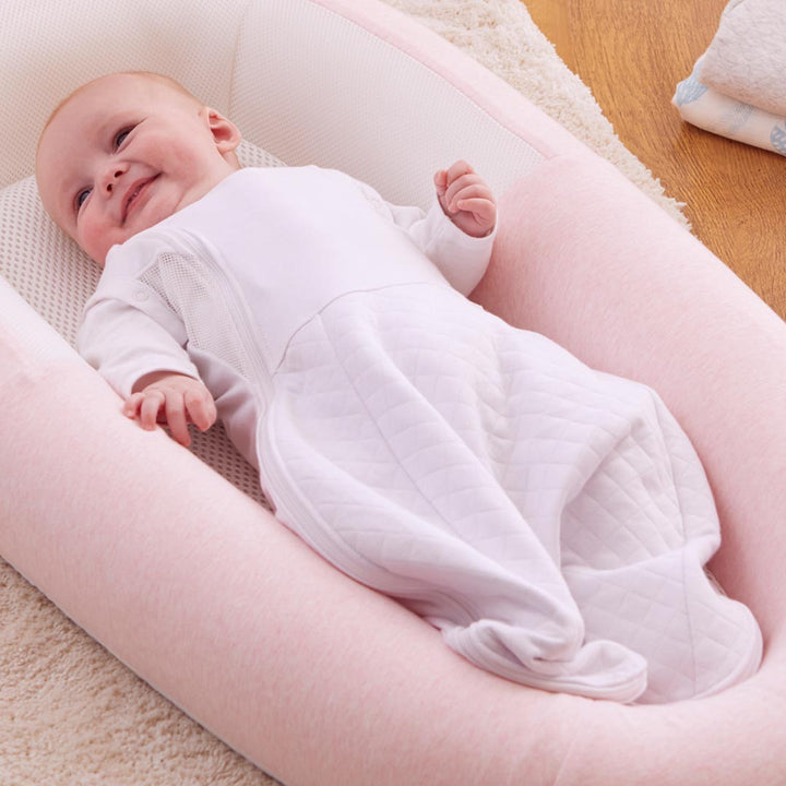 Purflo Swaddle To Sleep Bag - Soft White - TOG 2.5-Sleepsack Swaddles-Soft White-0-4m | Natural Baby Shower