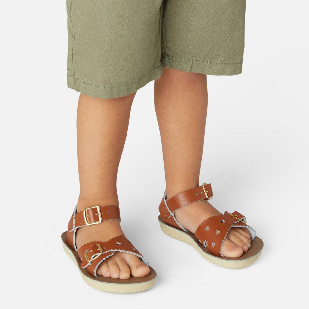Salt-Water Sun-San Kids Sandals Sweetheart Tan