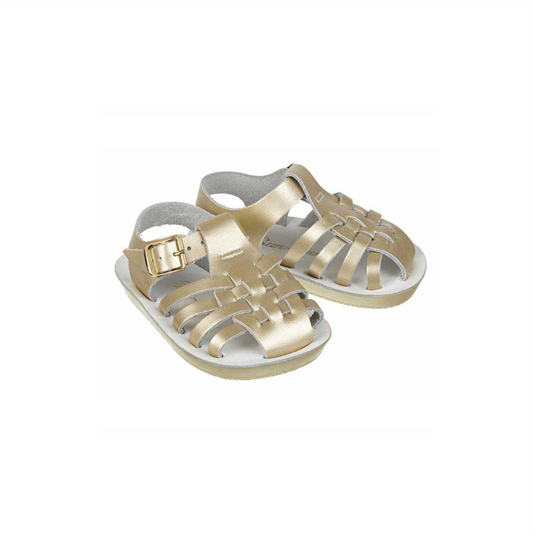 Salt-Water Sun-San Kid's Sandals - Sailor - Gold-Sandals-Gold-SW 3 Toddler (UK 2) | Natural Baby Shower