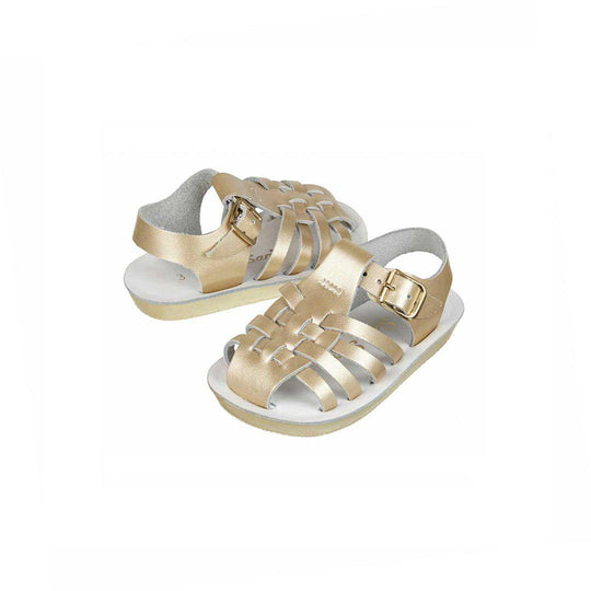 Outlet - Salt-Water Sun-San Kid's Sandals - Sailor - Gold-Sandals-Gold-SW 3 Toddler (UK 2) | Natural Baby Shower