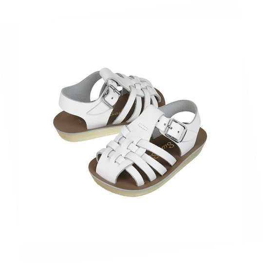 Outlet - Salt-Water Sun-San Kid's Sandals - Sailor - White-Sandals-White-SW 3 Toddler (UK 2) | Natural Baby Shower
