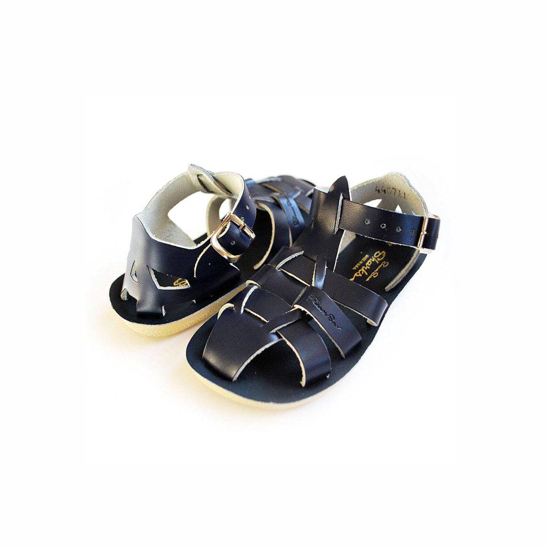 Salt-Water Sun-San Kid's Sandals - Shark - Navy-Sandals-Navy-SW 5 Child (UK 4) | Natural Baby Shower