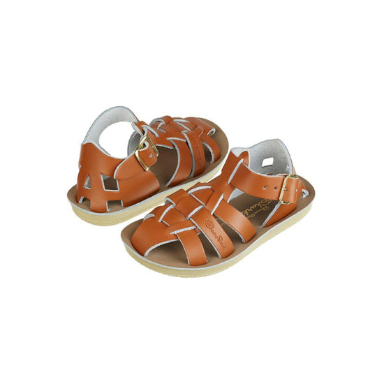 Outlet - Salt-Water Sun-San Kid's Sandals - Shark - Tan-Sandals-Tan-SW 5 Child (UK 4) | Natural Baby Shower