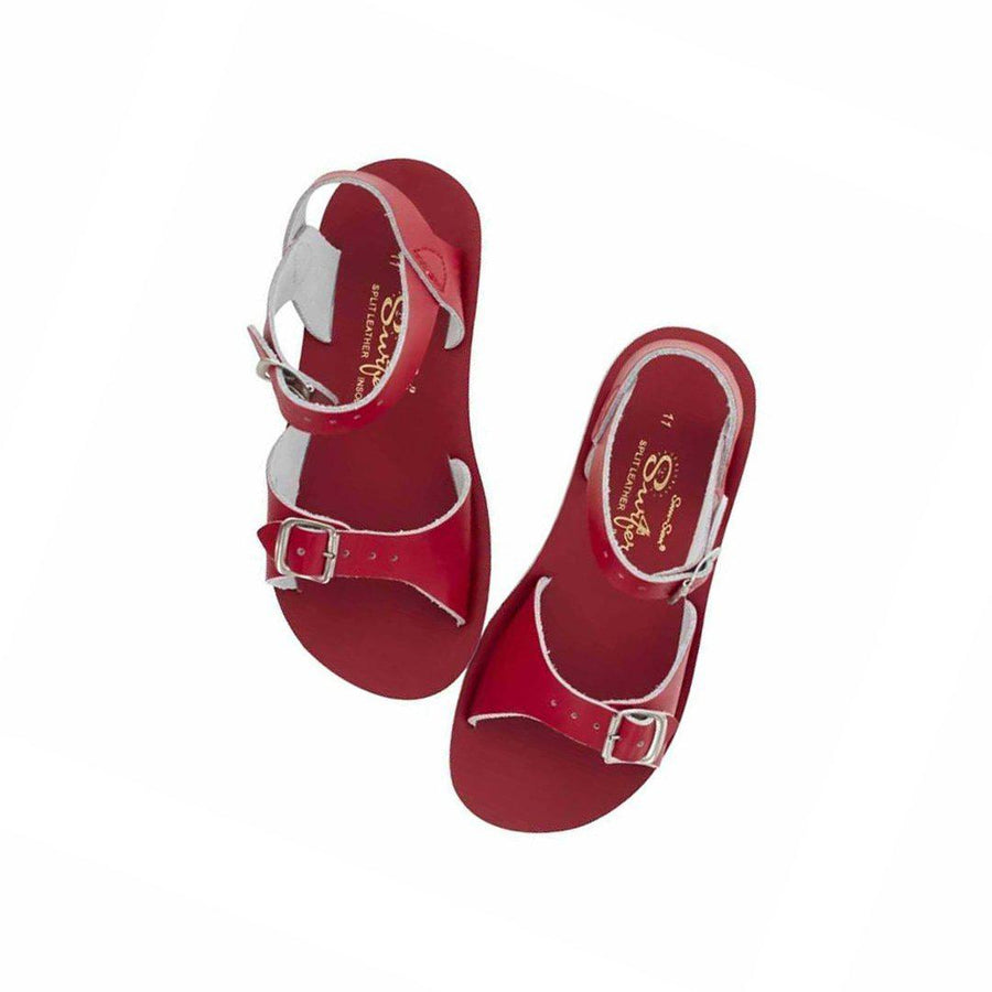 Salt-Water Sun-San Kid's Sandals - Surfer - Red-Sandals-Red-SW 5 Child (UK 4) | Natural Baby Shower
