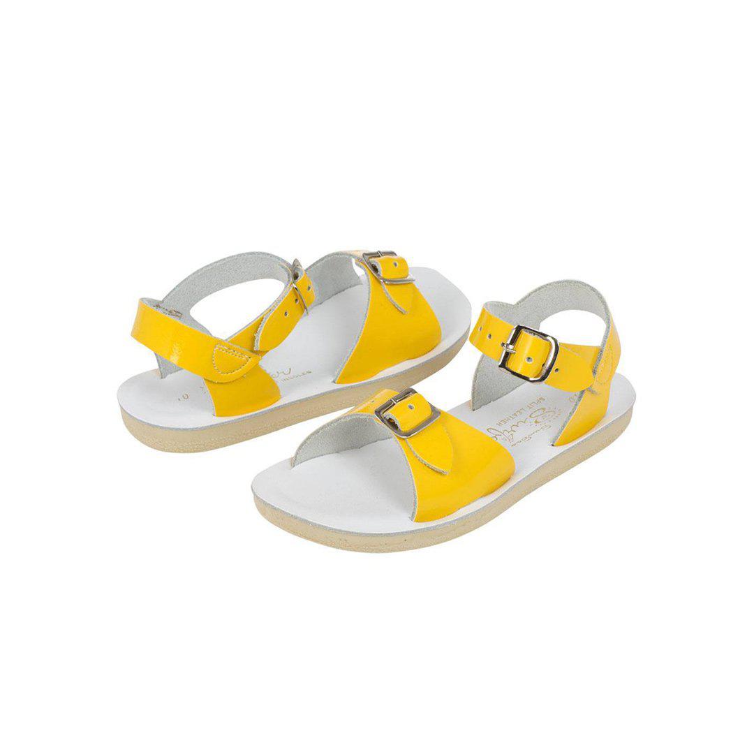 Salt-Water Sun-San Kid's Sandals - Surfer - Shiny Yellow-Sandals-Shiny Yellow-SW 5 Child (UK 4) | Natural Baby Shower