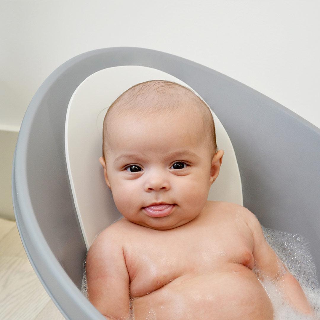 Shnuggle Baby Bath + Plug - Slate Grey-Baths- | Natural Baby Shower