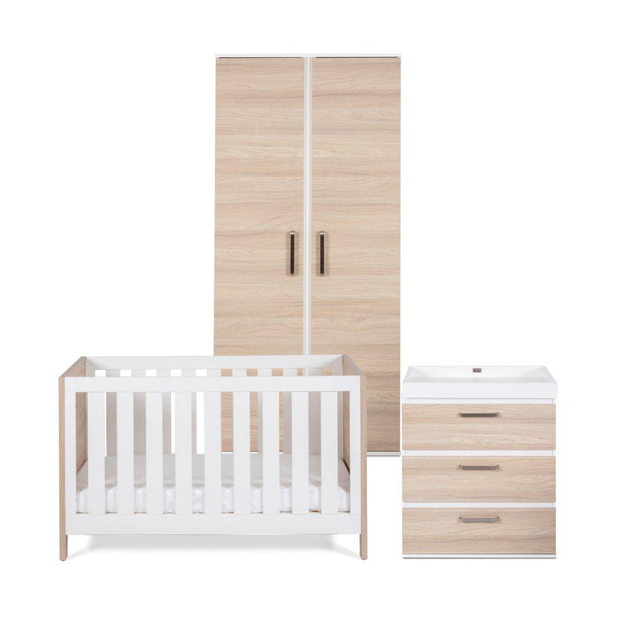 Silver Cross 3 Piece Furniture Set - Finchley Oak-Nursery Sets-No Mattress- | Natural Baby Shower