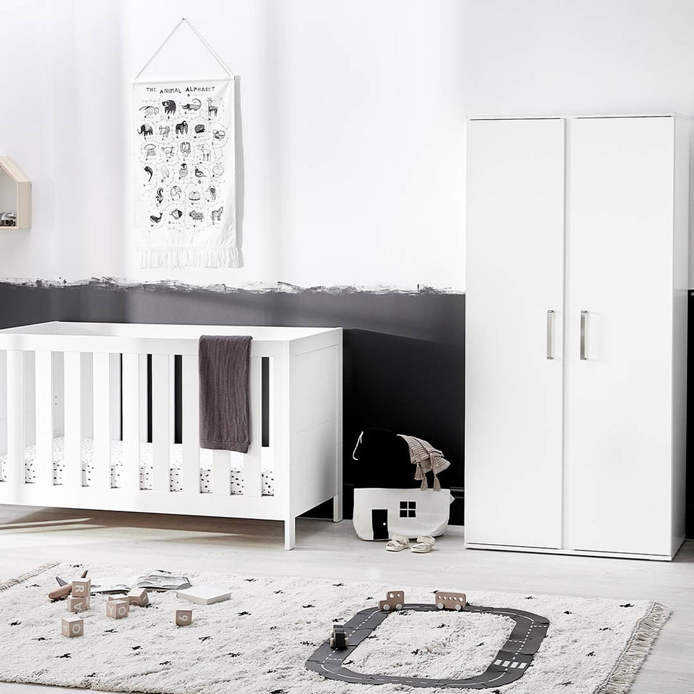 Silver Cross 3 Piece Nursery Set - Finchley White-Nursery Sets-No Mattress- | Natural Baby Shower