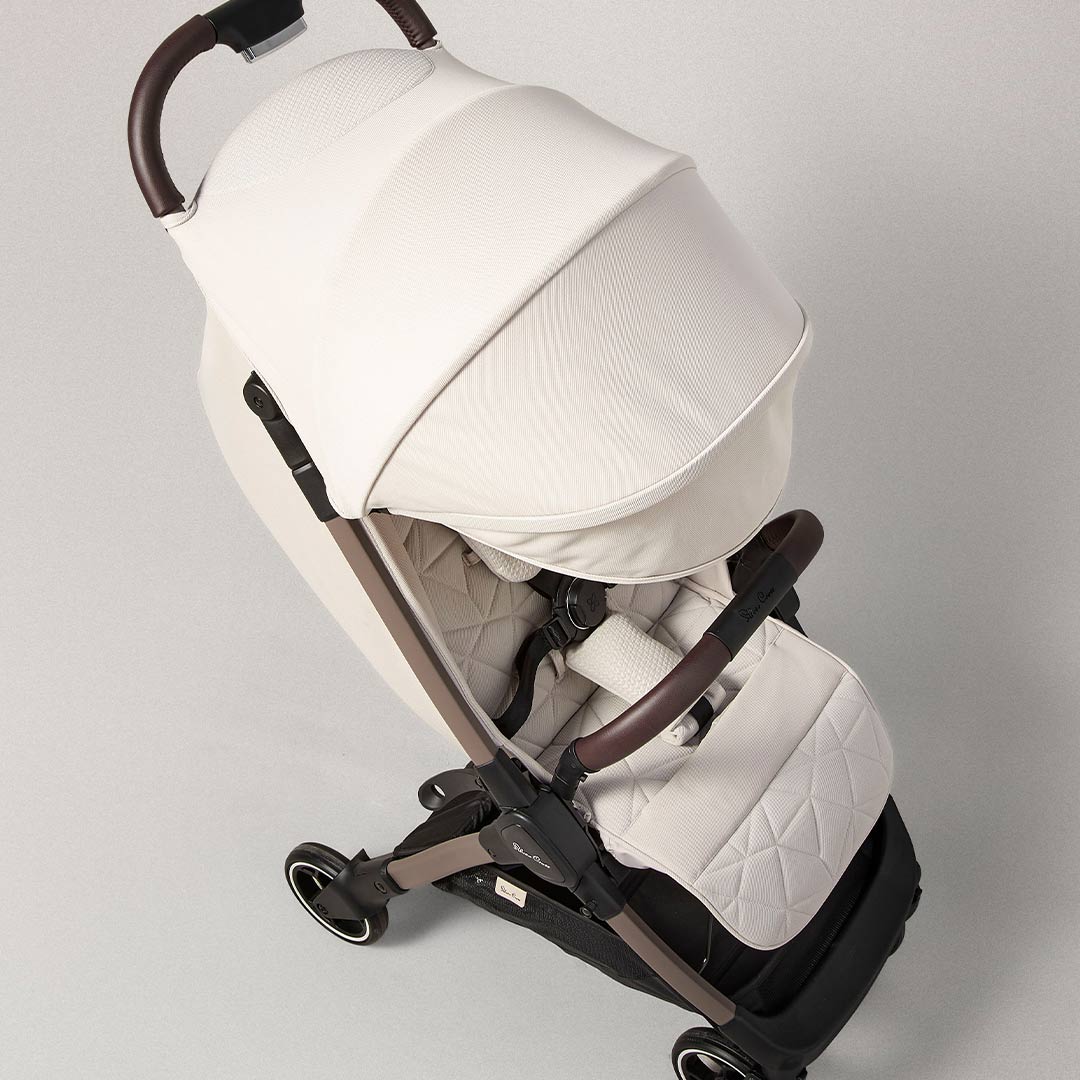 Silver Cross Clic Lightweight Stroller 2023 - Almond-Strollers-Almond-No Footmuff | Natural Baby Shower