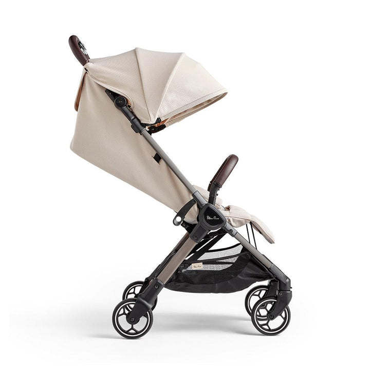 Silver Cross Clic Lightweight Stroller 2023 - Almond-Strollers-Almond-No Footmuff | Natural Baby Shower