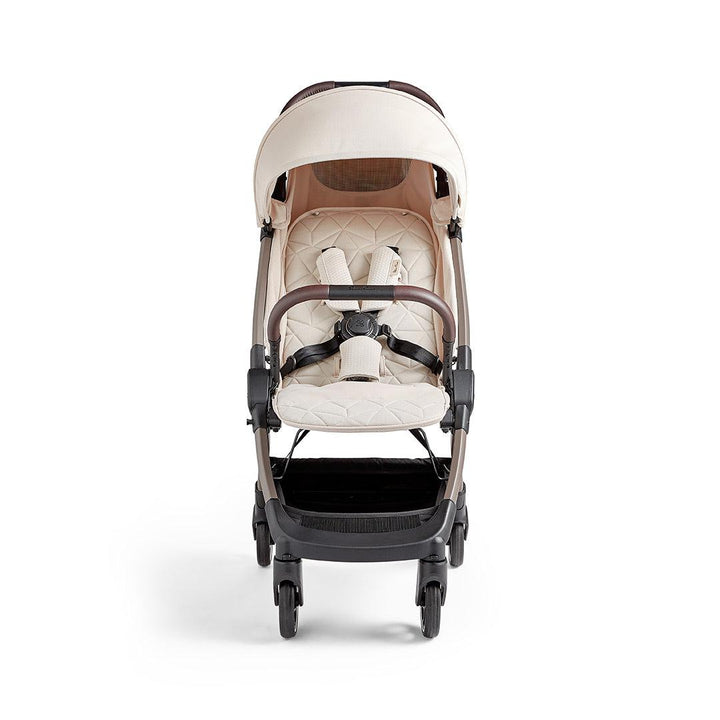 Silver Cross Clic Lightweight Stroller 2023 - Almond-Strollers-Almond-No Footmuff | Natural Baby Shower