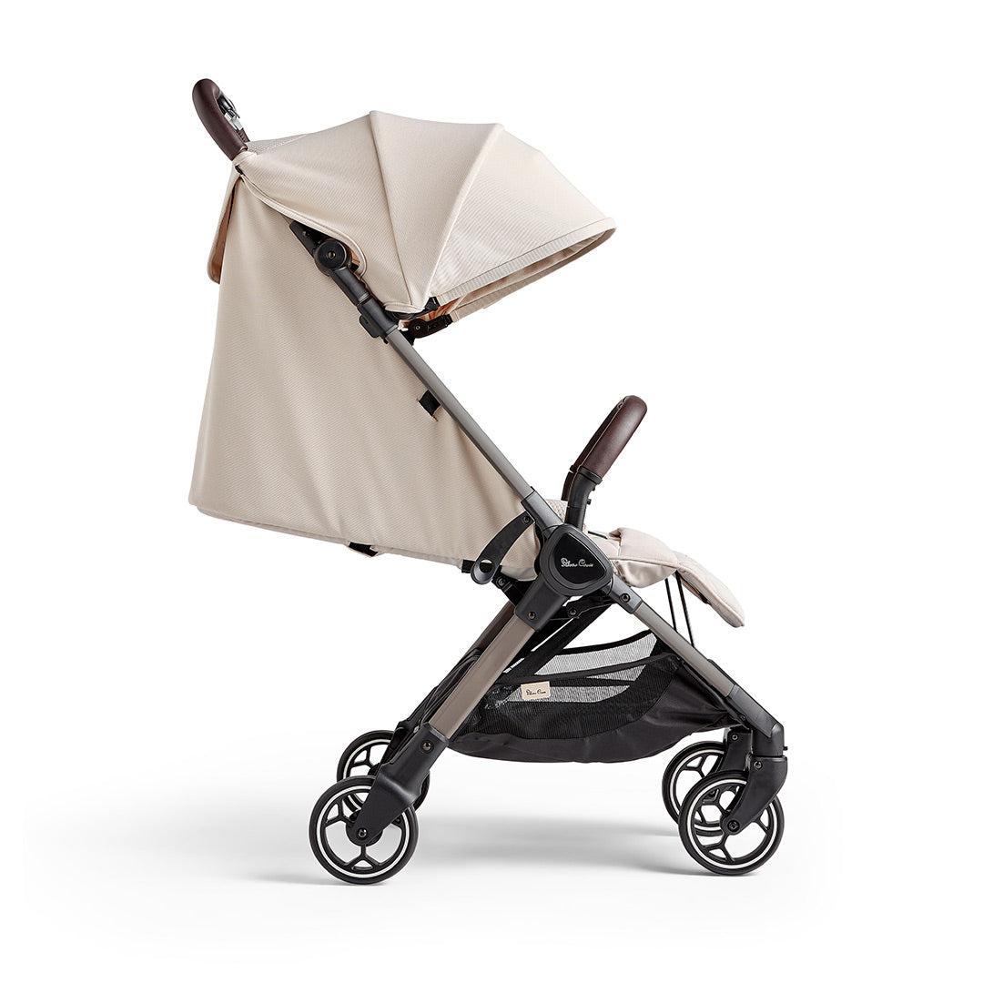 Silver Cross Clic Lightweight Stroller 2023 - Almond-Strollers-Almond-No Snack Tray | Natural Baby Shower