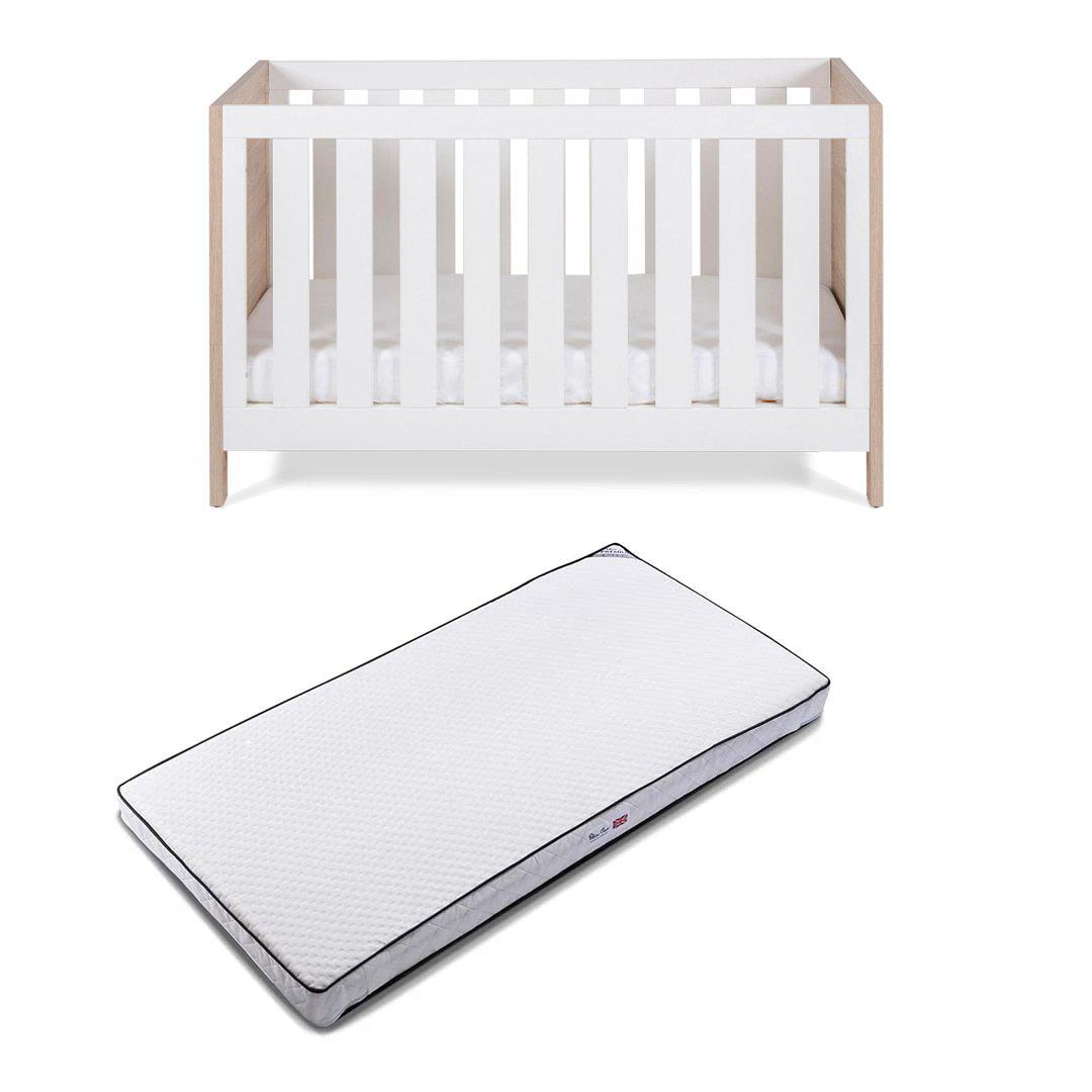 Silver Cross Cot Bed - Finchley Oak-Cot Beds-Premium Mattress- | Natural Baby Shower