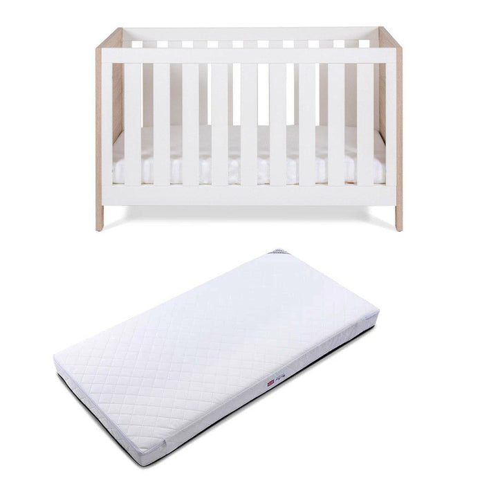 Silver Cross Cot Bed - Finchley Oak-Cot Beds-Superior Mattress- | Natural Baby Shower