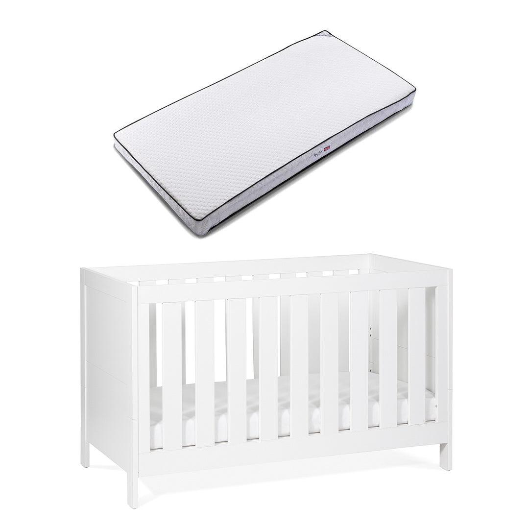 Silver Cross Cot Bed - Finchley White-Cot Beds-Premium Mattress- | Natural Baby Shower