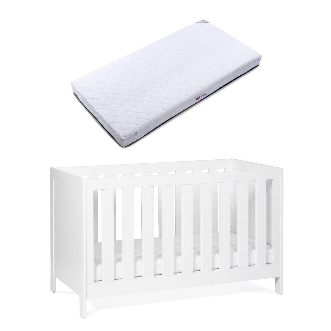 Silver Cross Cot Bed - Finchley White-Cot Beds-Superior Mattress- | Natural Baby Shower