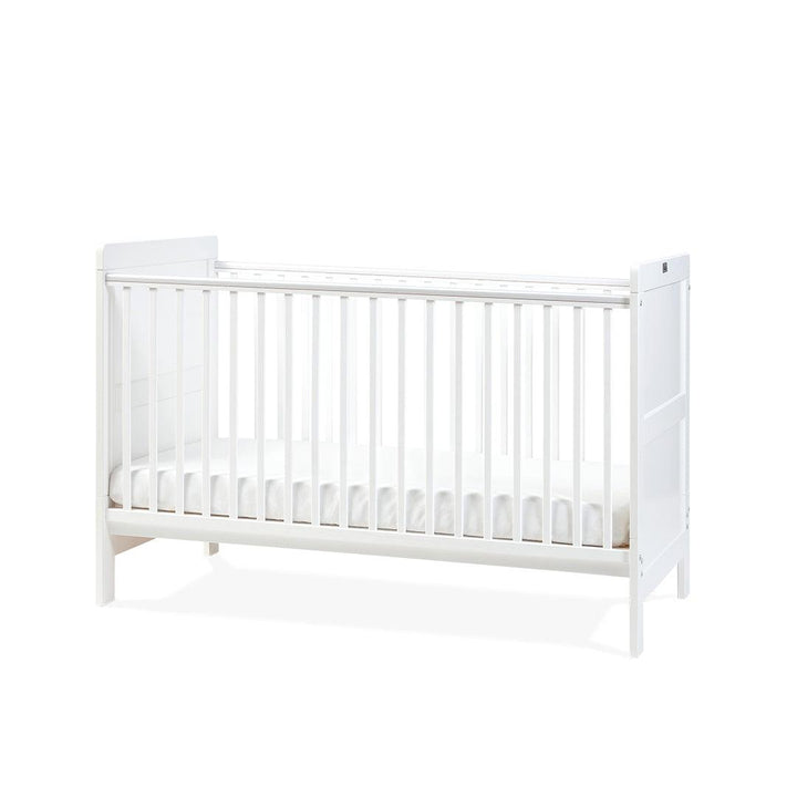 Silver Cross Devon Cot Bed + Dresser Bundle - White-Nursery Sets-White-No Mattress | Natural Baby Shower