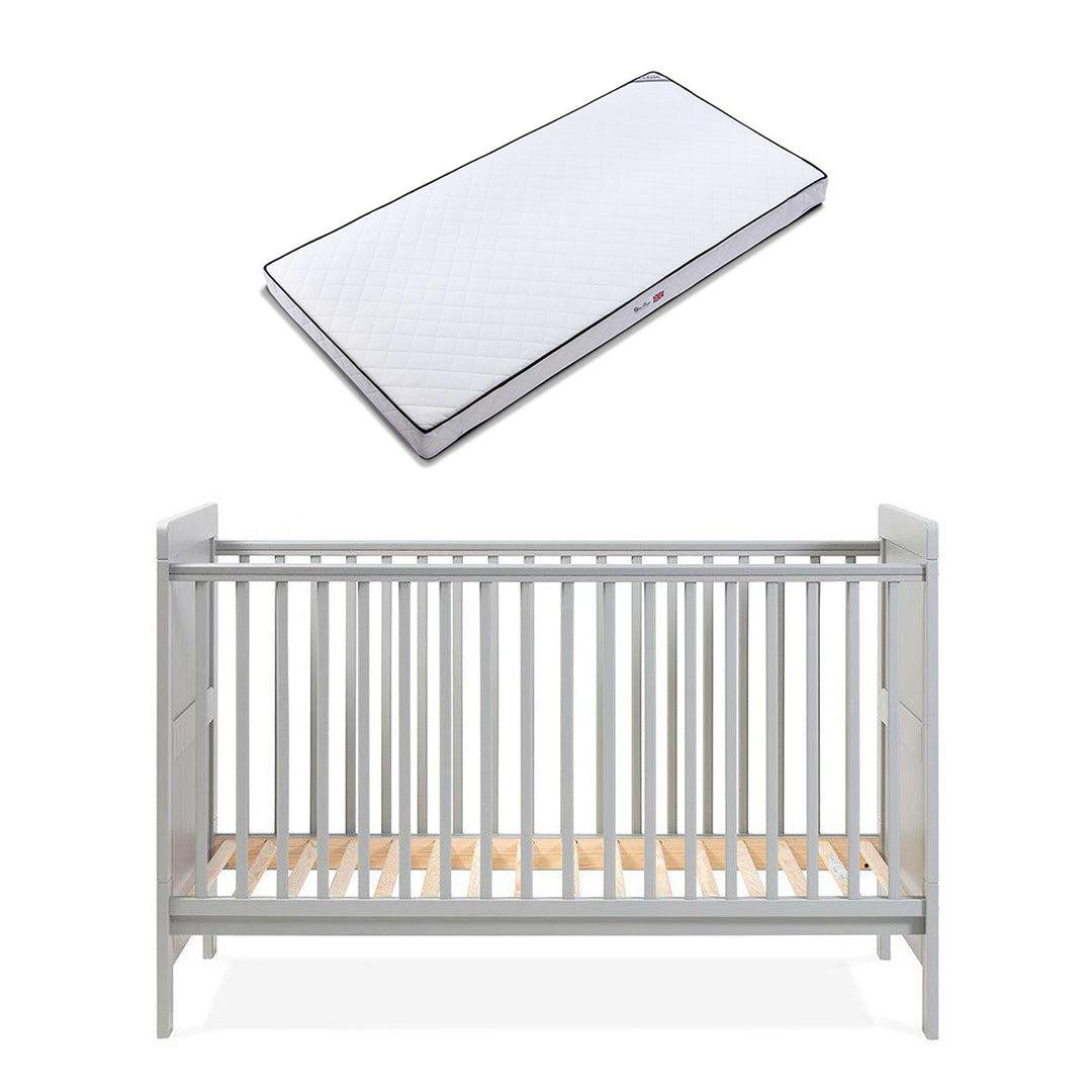 Silver Cross Devon Cot Bed - Grey-Cot Beds-Grey-Silver Cross Classic Mattress | Natural Baby Shower