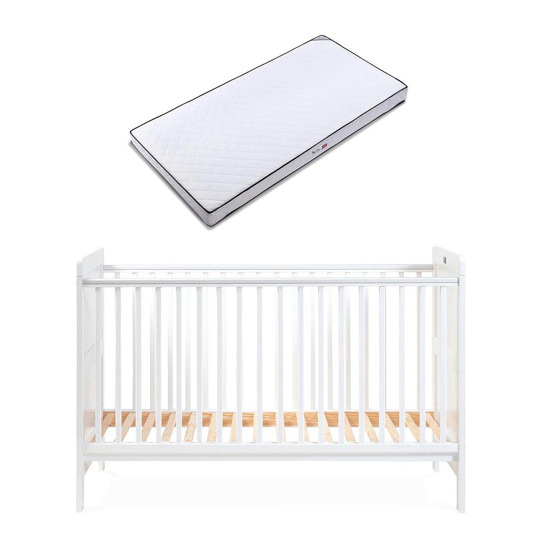 Silver Cross Devon Cot Bed - White-Cot Beds-White-Silver Cross Classic Mattress | Natural Baby Shower