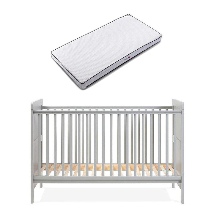 Silver Cross Devon Cot Bed - Grey-Cot Beds-Grey-Silver Cross Premium Mattress | Natural Baby Shower
