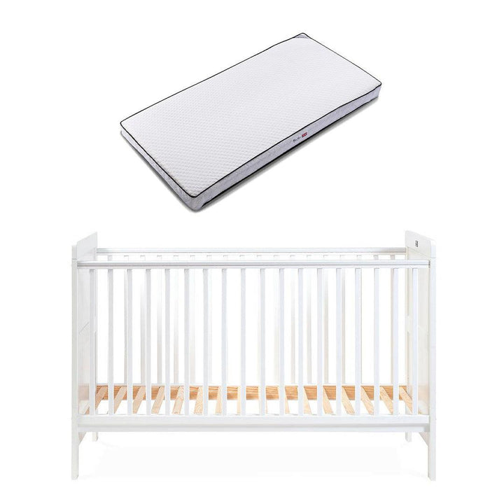 Silver Cross Devon Cot Bed - White-Cot Beds-White-Silver Cross Premium Mattress | Natural Baby Shower