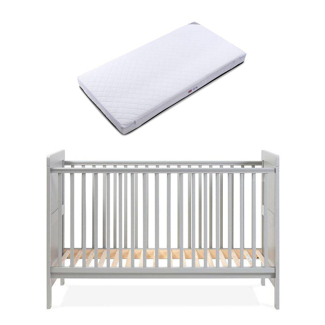 Silver Cross Devon Cot Bed - Grey-Cot Beds-Grey-Silver Cross Superior Mattress | Natural Baby Shower