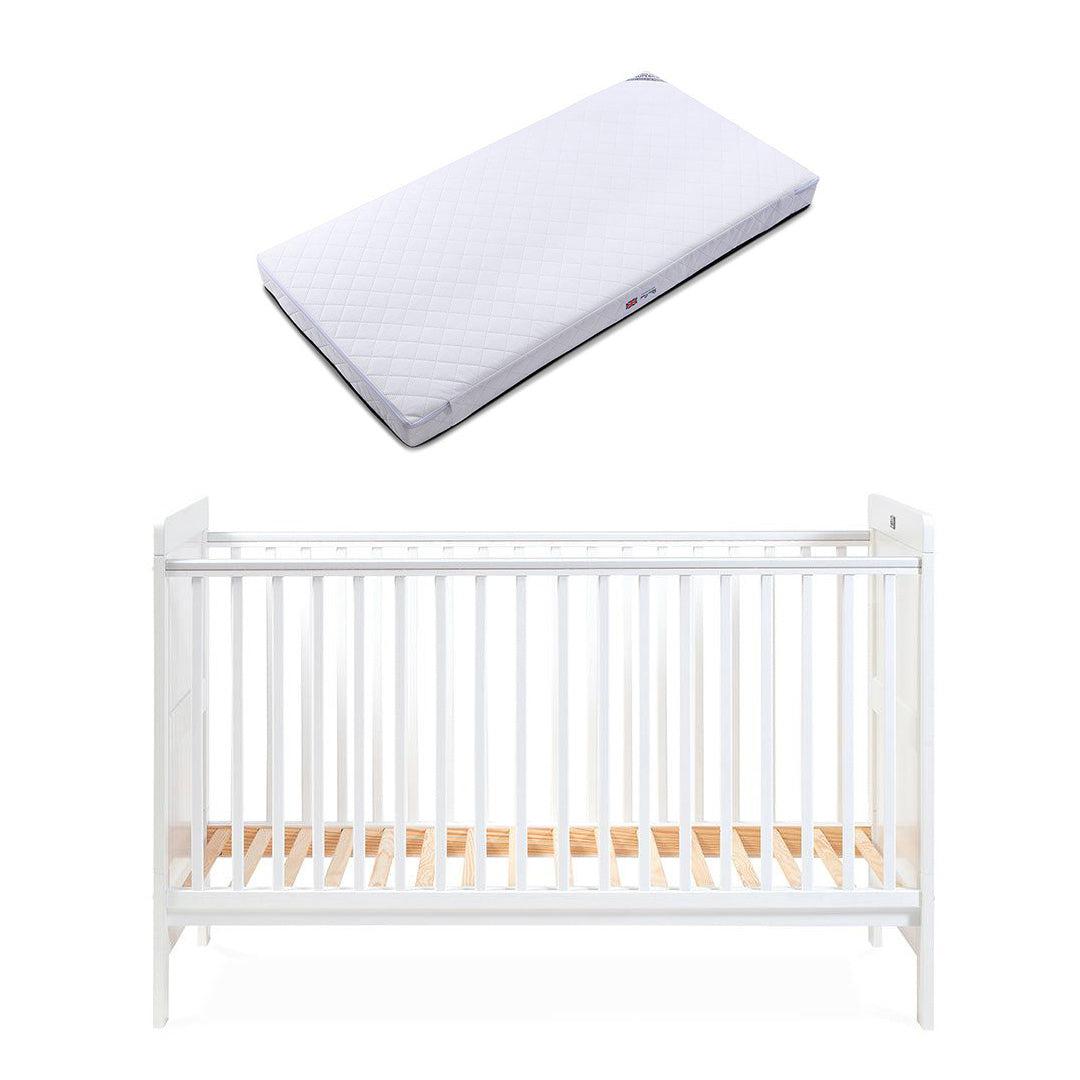 Silver Cross Devon Cot Bed - White-Cot Beds-White-Silver Cross Superior Mattress | Natural Baby Shower