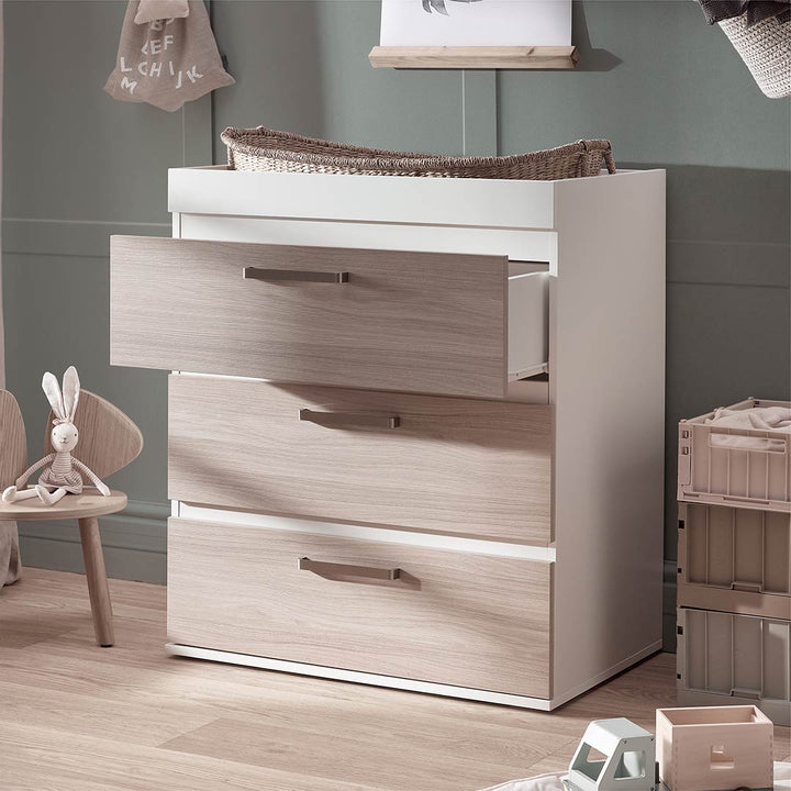 Silver Cross Cot Bed + Dresser - Finchley Oak-Nursery Sets-No Mattress- | Natural Baby Shower