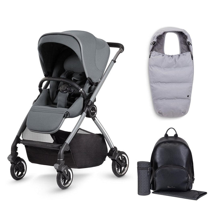 Silver Cross Dune Pushchair - Glacier-Strollers-Fashion Pack-No Carrycot | Natural Baby Shower