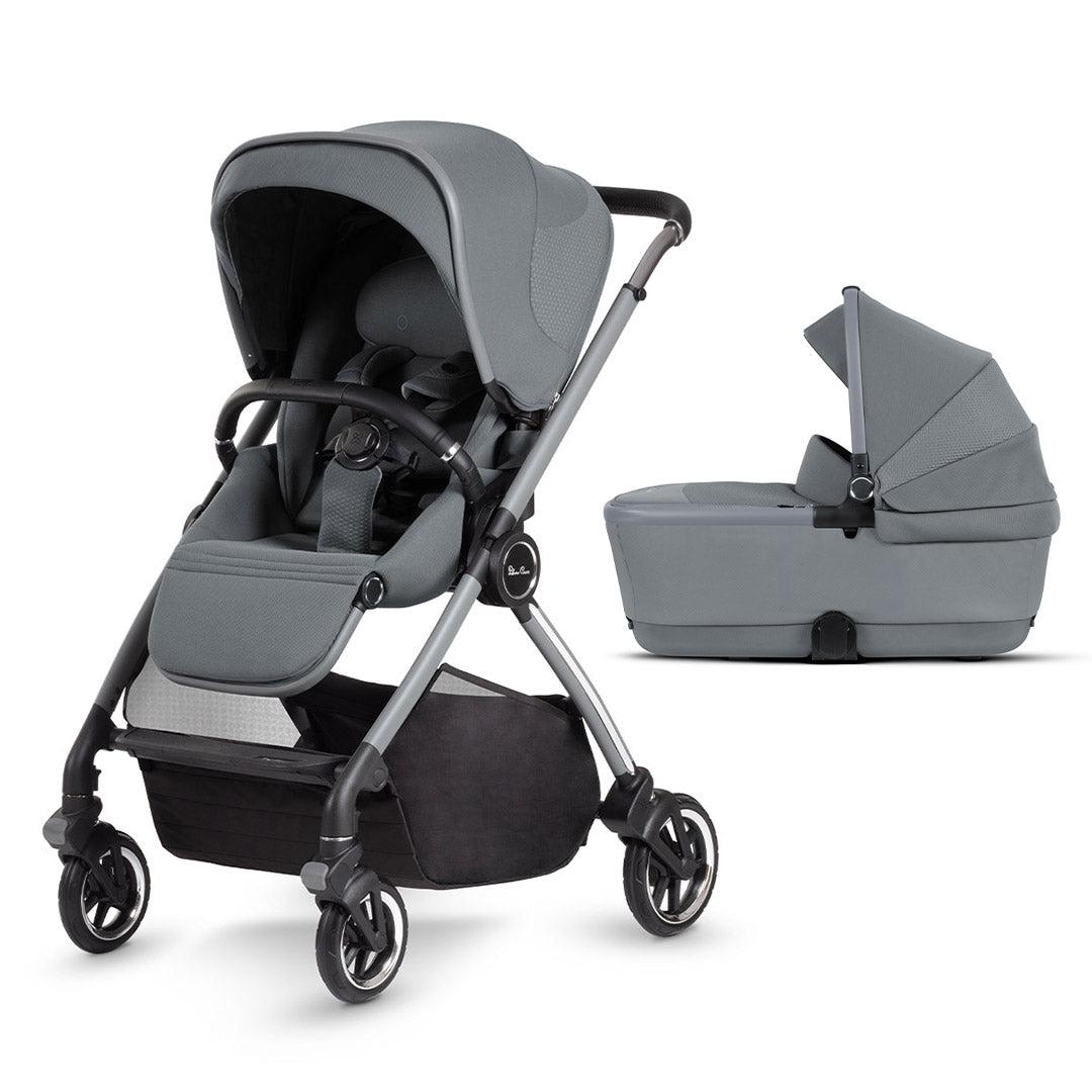 Silver Cross Dune Pushchair - Glacier-Strollers-No Pack-First Bed Folding Carrycot | Natural Baby Shower
