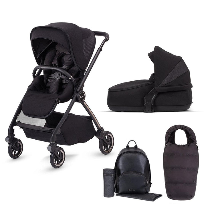 Silver Cross Dune Pushchair - Space-Strollers-Fashion Pack-Compact Folding Carrycot | Natural Baby Shower