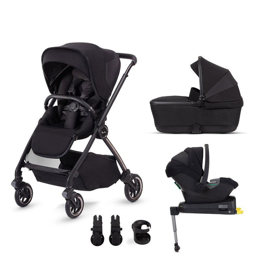 Silver Cross Dune Travel System - Space-Travel Systems-First Bed Folding Carrycot- | Natural Baby Shower