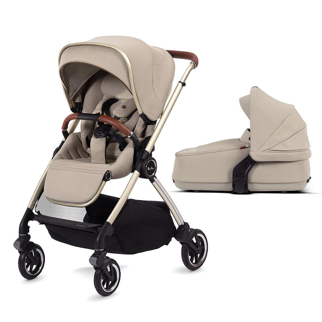 Silver Cross Dune Pushchair - Stone-Strollers-No Pack-Compact Folding Carrycot | Natural Baby Shower