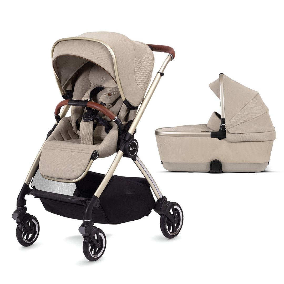 Silver Cross Dune Pushchair - Stone-Strollers-No Pack-First Bed Folding Carrycot | Natural Baby Shower