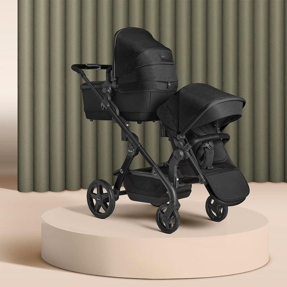 Silver Cross Wave Tandem Seat 2023 - Onyx-Stroller Seats-Onyx- | Natural Baby Shower