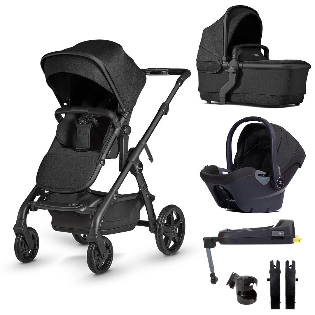 Silver Cross Wave + Travel Pack Bundle - Onyx-Travel Systems-Onyx- | Natural Baby Shower