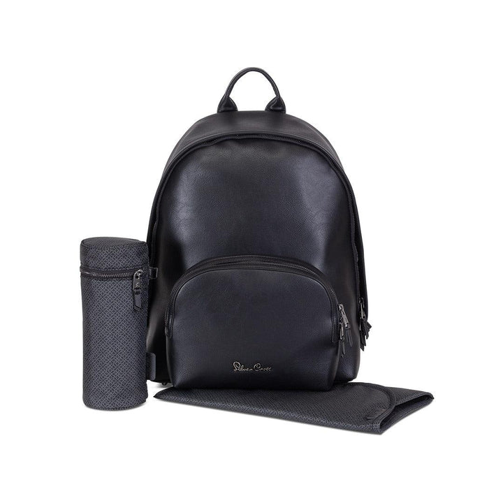 Silver Cross Vegan Leather Changing Rucksack - Black-Changing Bags- | Natural Baby Shower