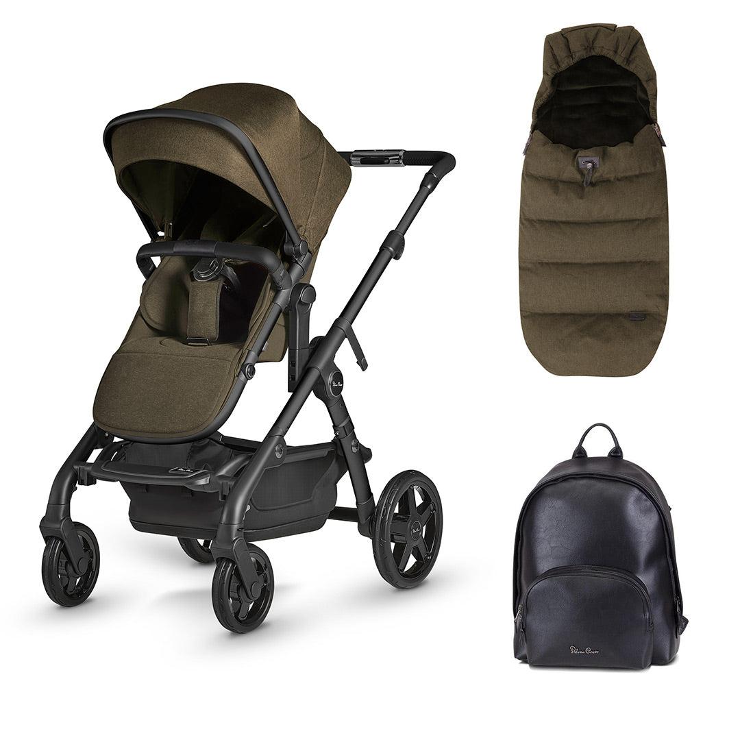 Silver Cross Wave + Fashion Pack Bundle - Cedar-Stroller Bundles-Cedar- | Natural Baby Shower
