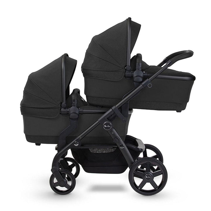 Silver Cross Wave Twin Pushchair - Onyx-Strollers- | Natural Baby Shower