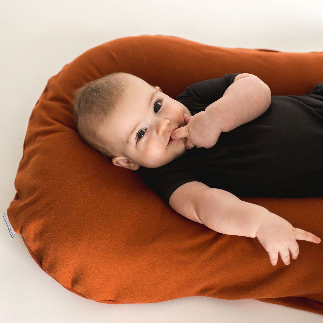 Snuggle Me Organic Infant Lounger Cover - Gingerbread-Baby Nest Covers- | Natural Baby Shower