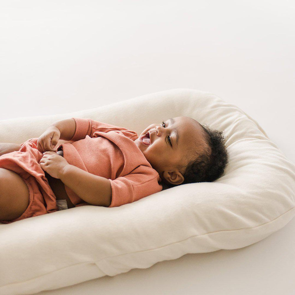 Snuggle Me Organic Infant Lounger Cover - Natural-Baby Nest Covers- | Natural Baby Shower