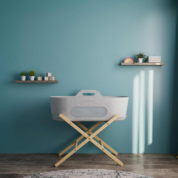 (24.04.04 - DONT SET LIVE) -> SnuzBaskit Moses Stand - Natural-Moses Basket Stands- | Natural Baby Shower