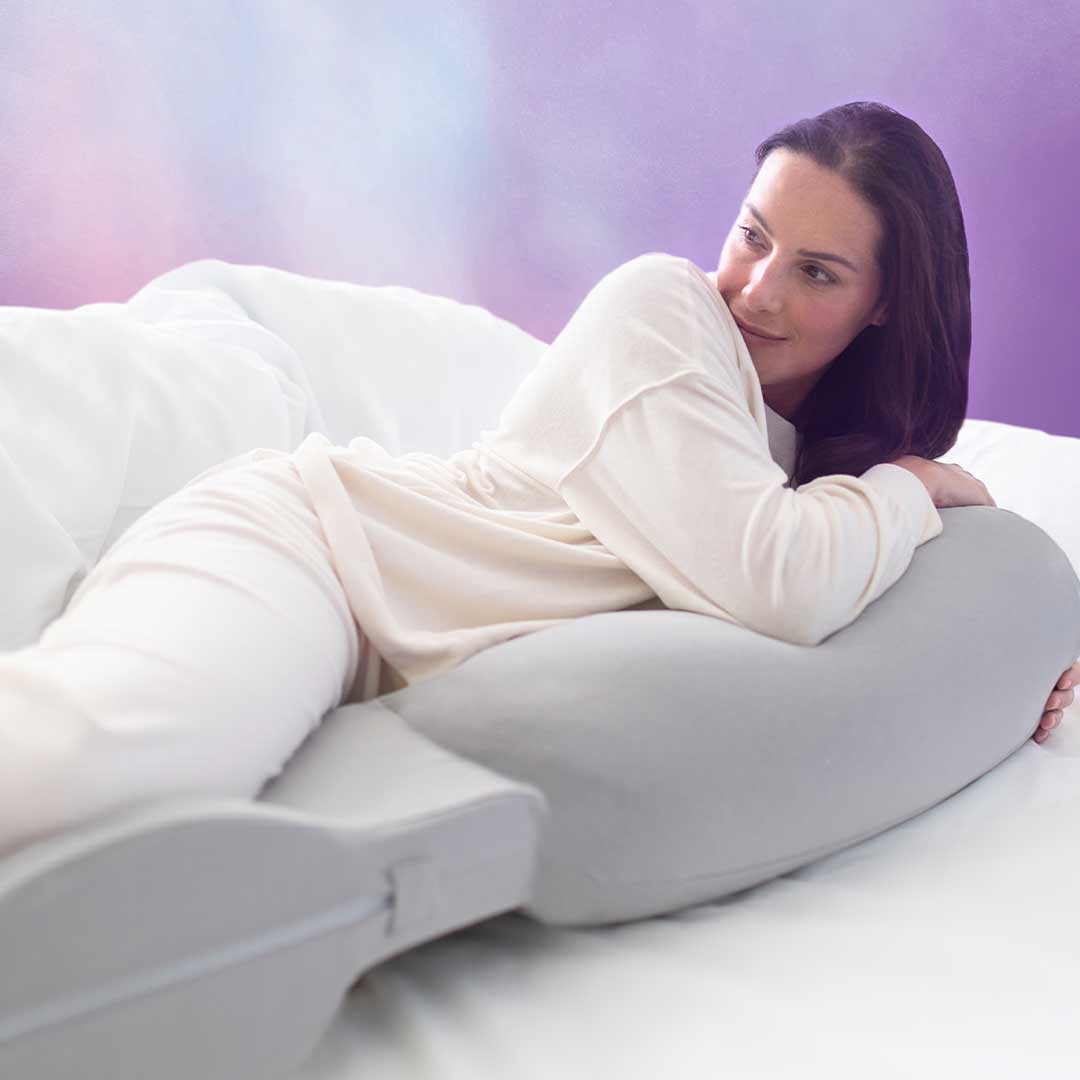 SnuzCurve Pregnancy Pillow - Grey-Pregnancy Pillows- | Natural Baby Shower