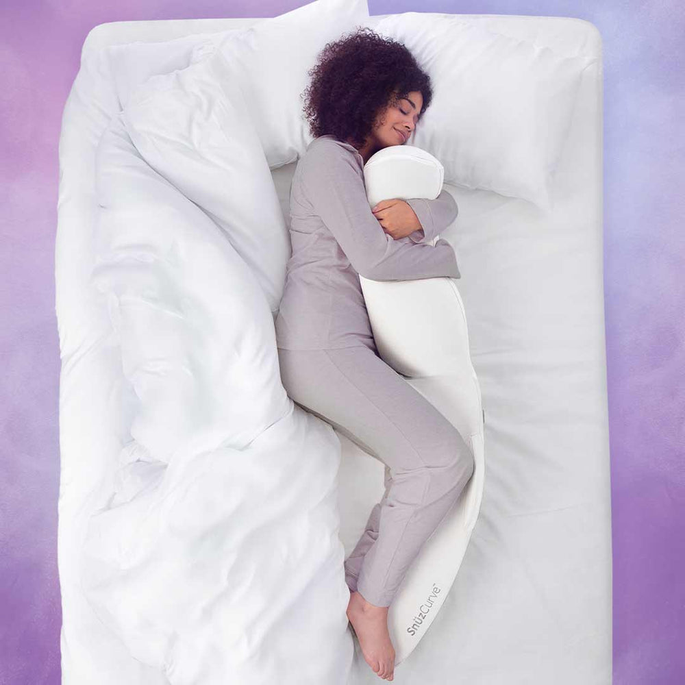 SnuzCurve Pregnancy Pillow - White-Pregnancy Pillows- | Natural Baby Shower